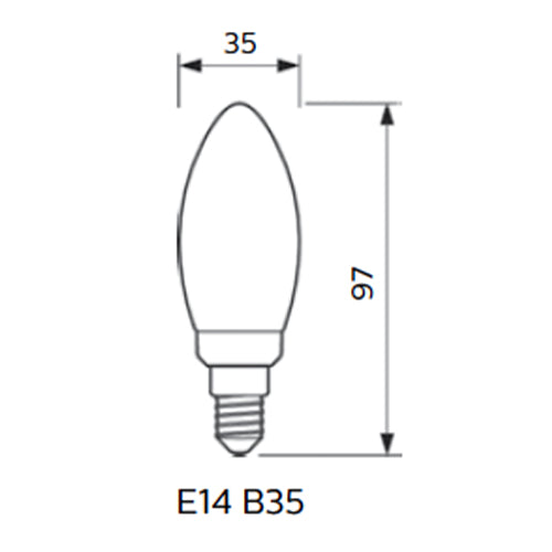 PHILIPS 飛利浦 Master Value LED 小球膽(可調光暗) – 3.5W / E27 / 2200K-2700K / P45-hong-kong
