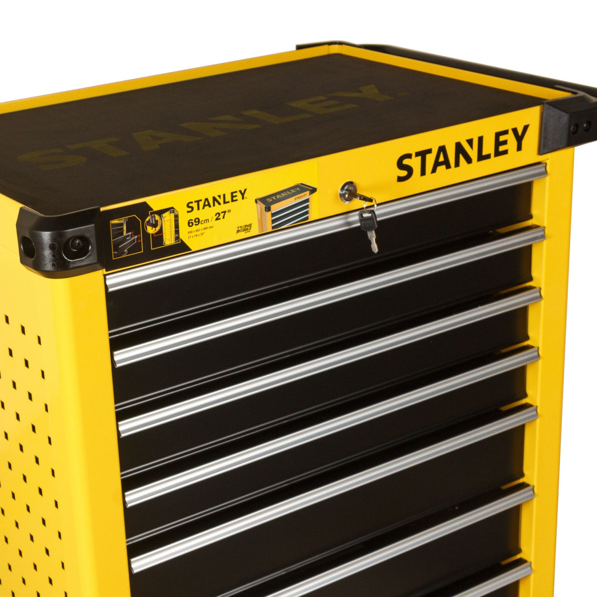 STANLEY 史丹利 STST74306-8-23 27寸 7抽屜輕型工具車-hong-kong