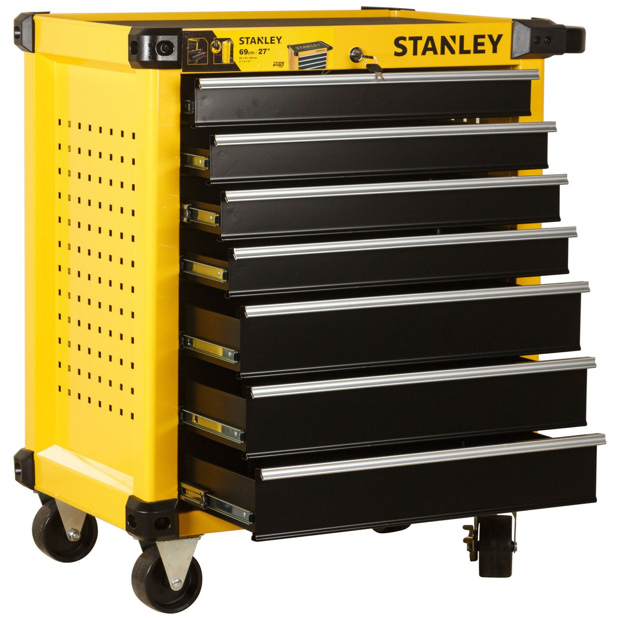 STANLEY 史丹利 STST74306-8-23 27寸 7抽屜輕型工具車-hong-kong