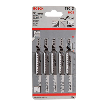 BOSCH T101D 積梳鋸片 (5片裝) (快速去屑)-hong-kong