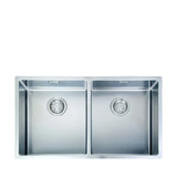 FRANKE BXX 220-36-36 Box 不銹鋼 檯面/檯底 雙星盆 782x450x200mm 銀色-hong-kong