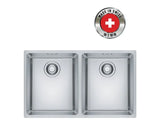 FRANKE MRX 120-34-34 (122.0531.853) Maris 不銹鋼 檯底 雙星盆 745x440mm 銀色