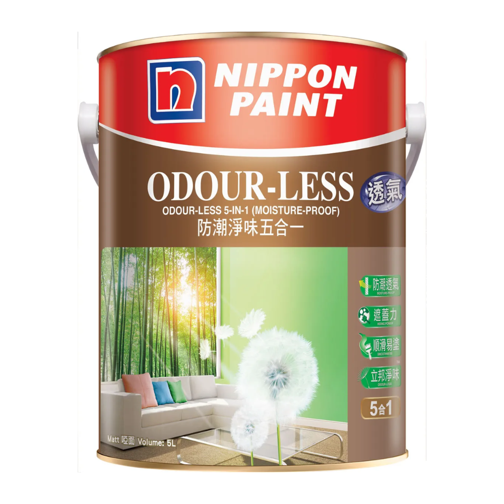立邦防潮淨味五合一內牆乳膠漆