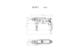 metabo 麥太保 SBE 850-2 110V 20mm 衝擊鑽 (110V)-hong-kong