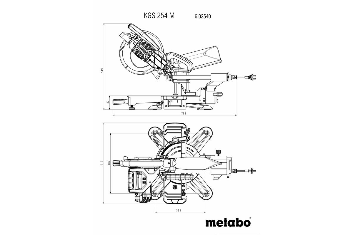 metabo 麥太保 KGS 254 M 254mm 斜切鋸-hong-kong