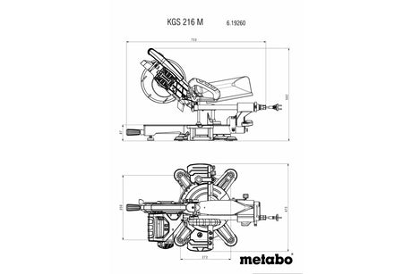 metabo 麥太保 KGS 216 M 216mm 斜切鋸-hong-kong