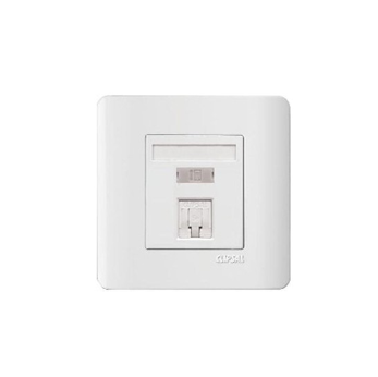 Schneider 施耐德 – 單位RJ45 八線6類數據插座(面板備防塵活門) E8431RJS/6 WE / E8431RJS/6 SZ-hong-kong