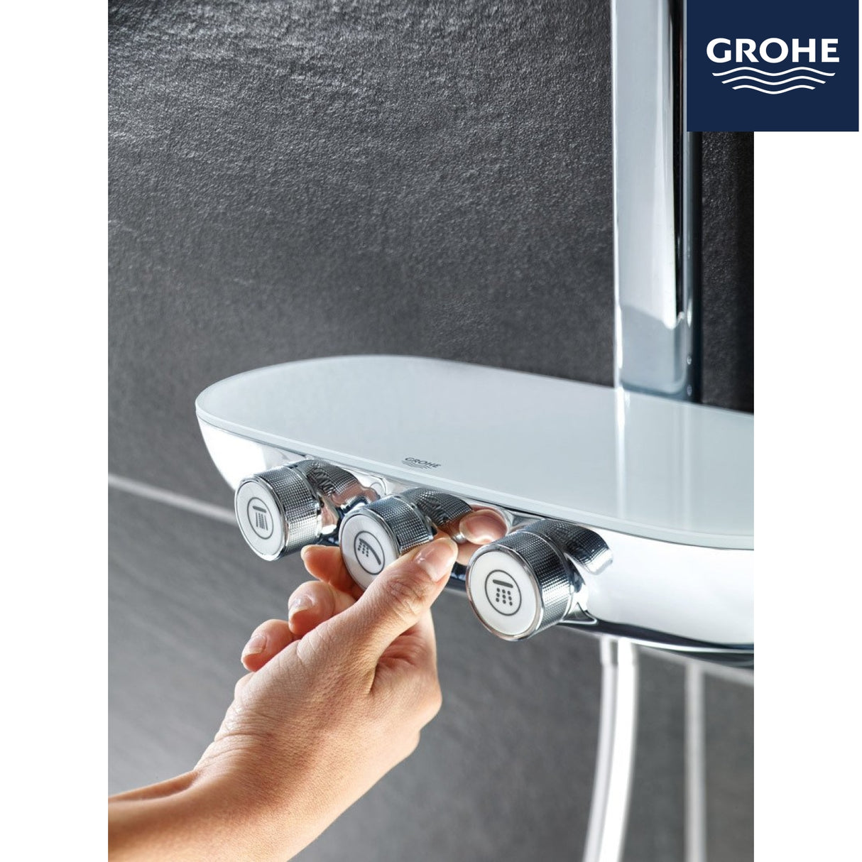 德國 Grohe 26250 Rainshower® SmartControl 360 DUO 恆溫花灑雨淋組合-hong-kong