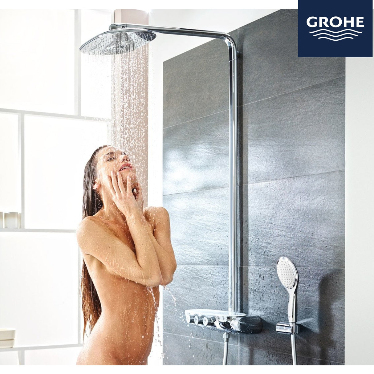 德國 Grohe 26250 Rainshower® SmartControl 360 DUO 恆溫花灑雨淋組合-hong-kong