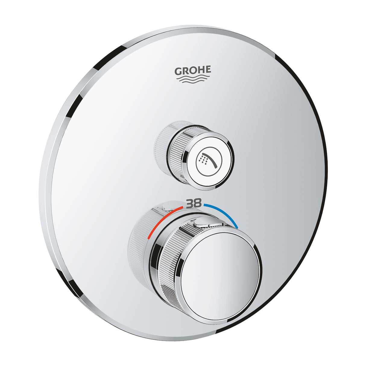 德國 GROHE 29118000/29150LS0+35600000 Grotherm Smartcontrol 圓型單出水藏牆恆溫淋浴龍頭及閥芯-hong-kong