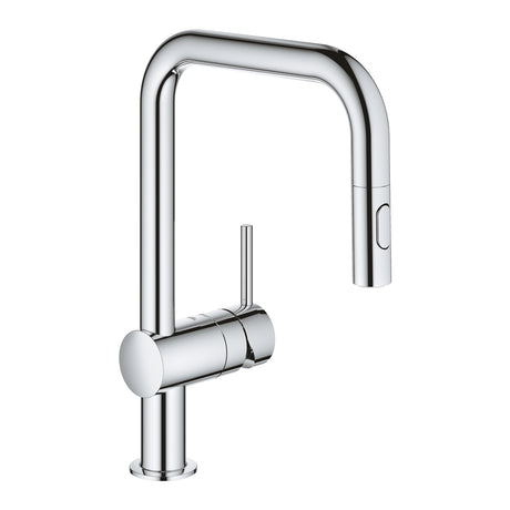 德國 GROHE 32322002 Minta U型拉出式廚房龍頭連花灑噴頭-hong-kong