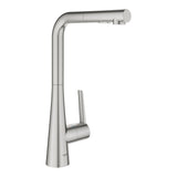 德國 GROHE 32553DC2 Zedra 拉出式廚房龍頭 (拉絲)-hong-kong