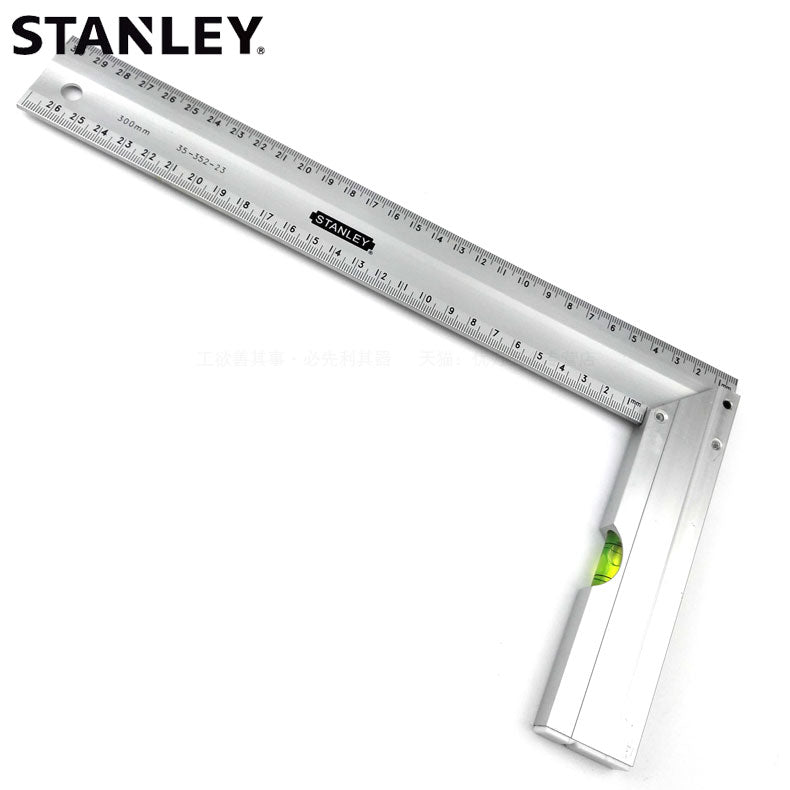 STANLEY 史丹利 35-352-23帶水泡鋁直角尺-hong-kong