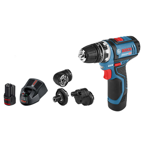 BOSCH GSR 12V-15 FC Professional 充電式電動螺絲批 (四合一可換頭)-hong-kong