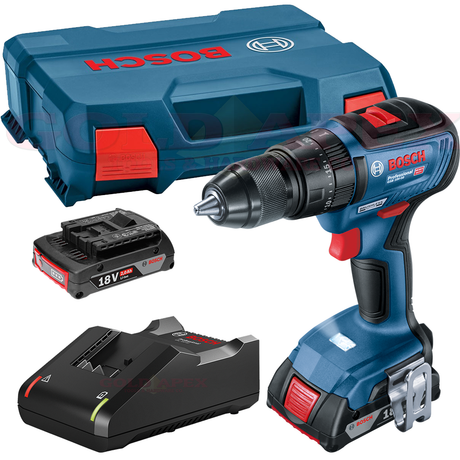 BOSCH GSB 18V-50 PROFESSIONAL 充電式衝擊電鑽 套裝-hong-kong