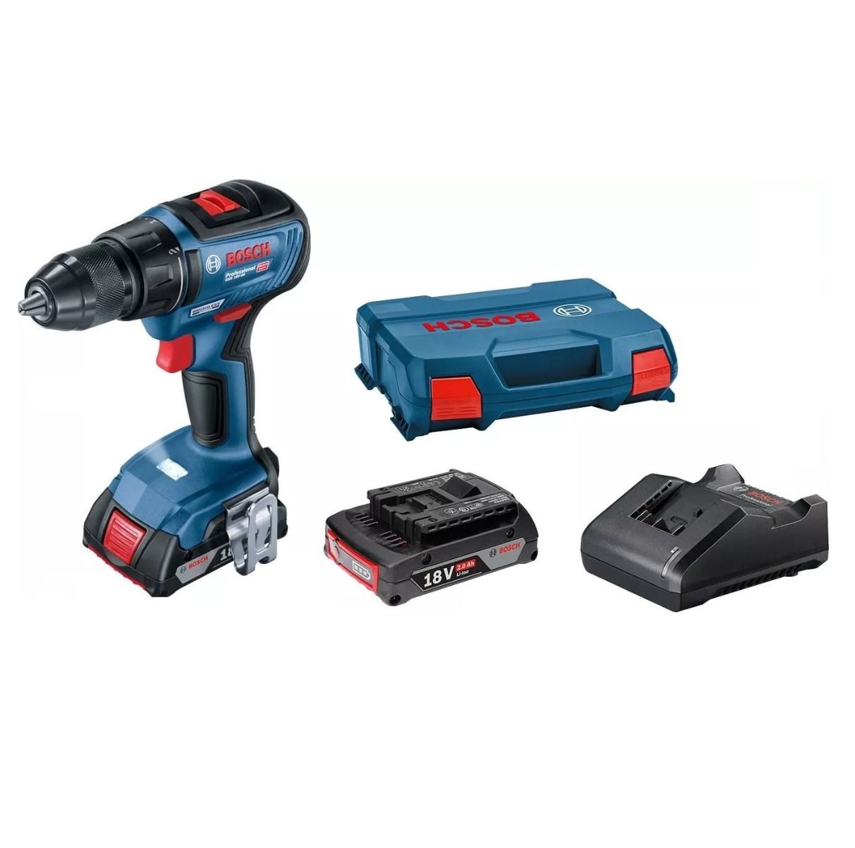 BOSCH GSR 18V-50 PROFESSIONAL 充電式電鑽 套裝-hong-kong