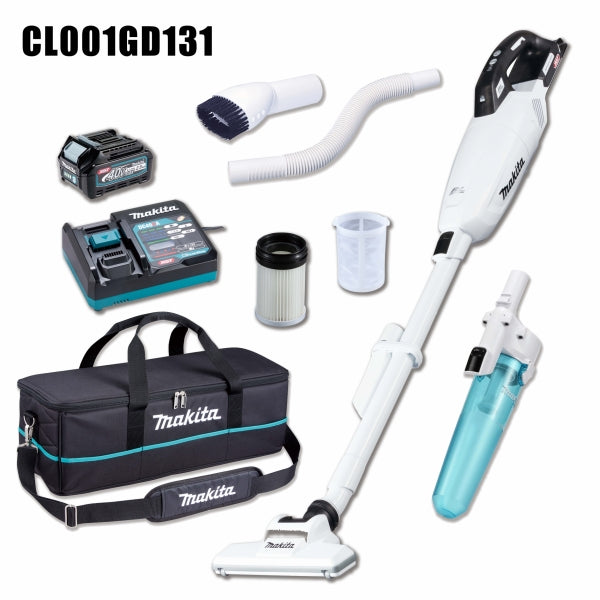 Makita 牧田 CL001GD130 / CL001GD131 40V Max 充電式吸塵機 (膠囊式)(套裝版-黑/白)-hong-kong