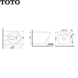 TOTO CW762B D型 藏牆座廁-hong-kong