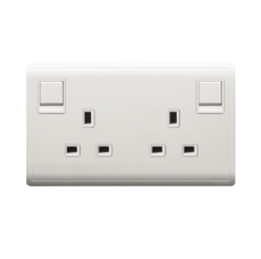 Schneider 施耐德 – 13A 兩位連保護門有掣插座連指示燈 E82T25N_WE/E82T25N_LS/E82T25N_WG/E82T25N_MB-hong-kong