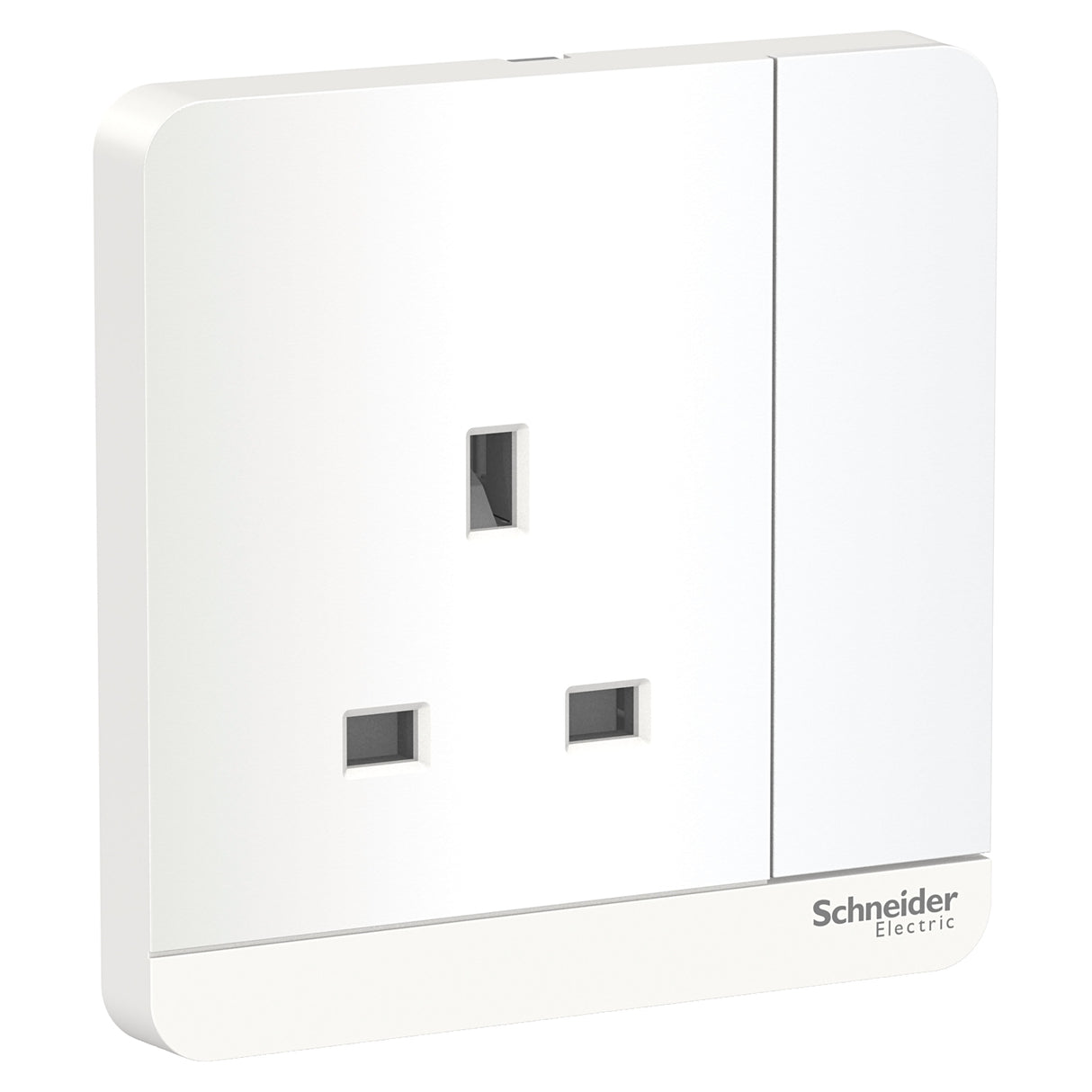 Schneider 施耐德 E8315N_WE_C5 13A 單位連保護門有掣插座連LED指示燈-hong-kong