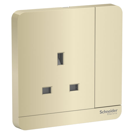 Schneider 施耐德 E8315N_WG_C5 13A 單位連保護門有掣插座連LED指示燈-hong-kong