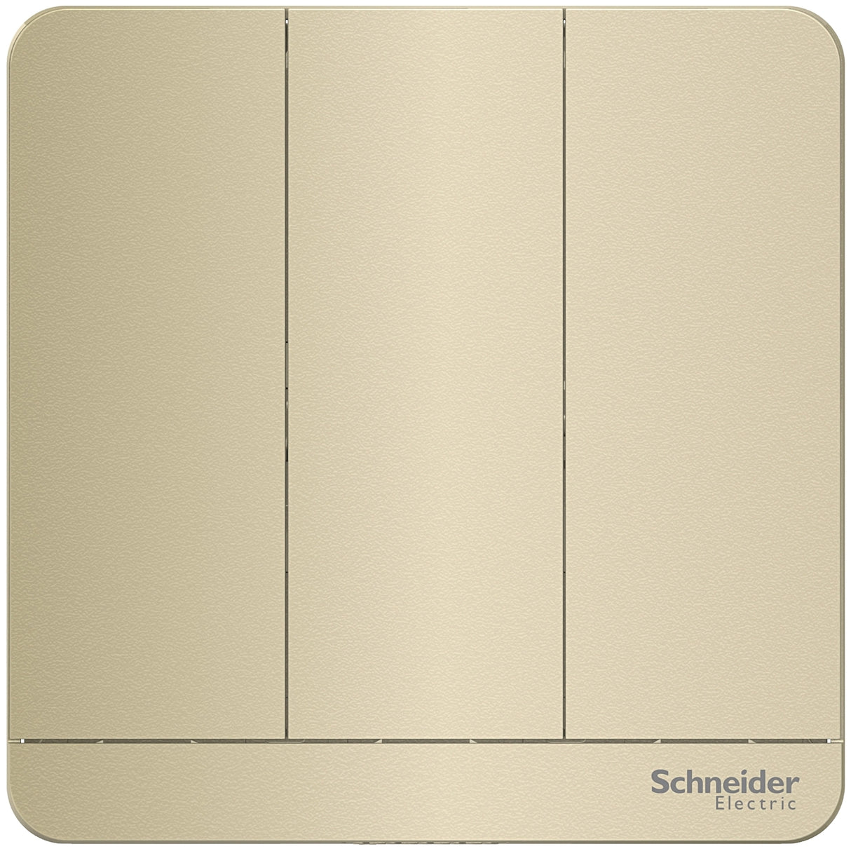 Schneider 施耐德 E8333L2LED_WG_C5 16AX 三位雙控開關掣連LED指示燈 (沉醉金)-hong-kong