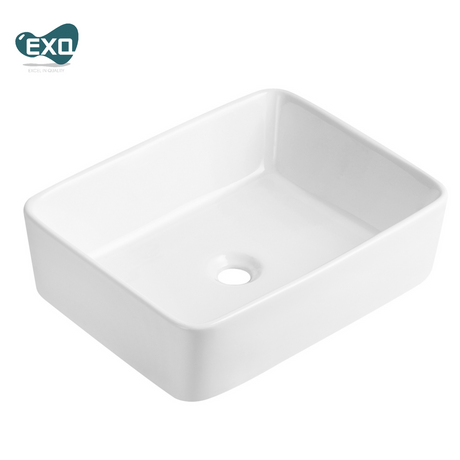 EXQ EB3330 白色長方型台上盆-hong-kong