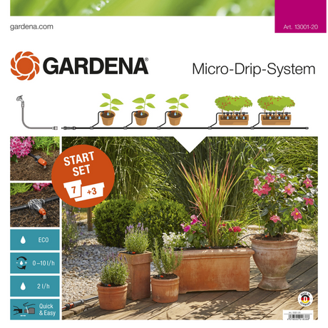 德國 GARDENA 13001-20 Start Set Flower Pots M 花盆套裝-hong-kong