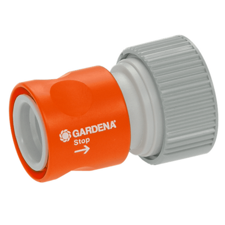 德國 GARDENA 2814-20 Profi System Waterstop Connector 止水對接器-hong-kong