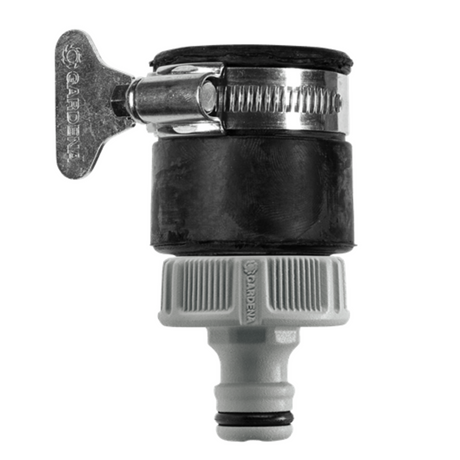 德國 GARDENA 2907-20 Round Tap Connector 水喉接駁器-hong-kong