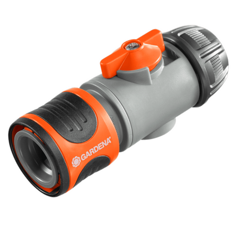 德國 GARDENA 2942-20 Hose Connector with Control Valve 軟管接駁器 (連控制閥)-hong-kong