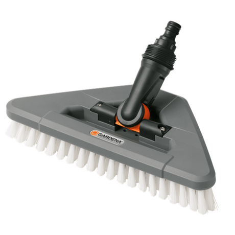 德國 GARDENA 5562-20 Scrubbing Brush with Elbow Joint 板刷 (關節接頭)-hong-kong