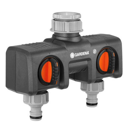 德國 GARDENA 8193-20 Twin-Tap Connector 水喉接駁器-hong-kong
