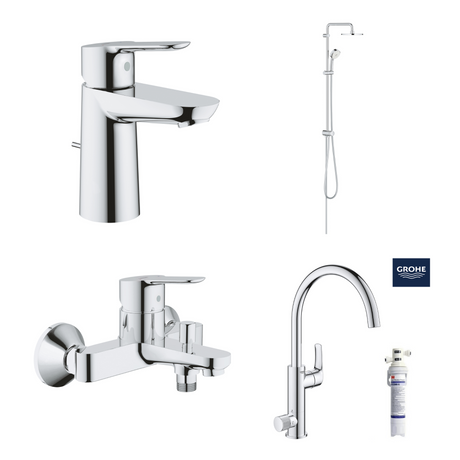 德國 GROHE BAUEDGE 超值浴室龍頭套裝 A11-hong-kong