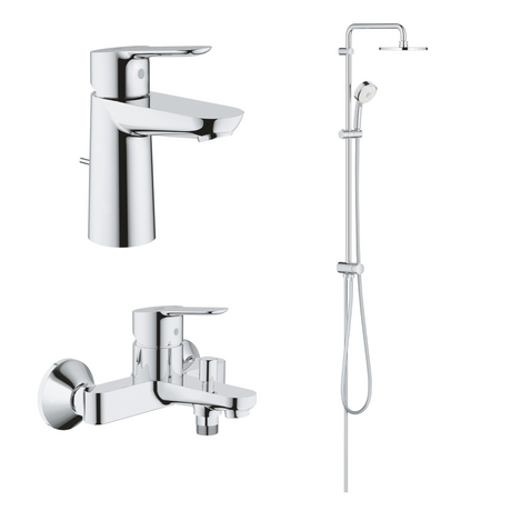 德國 GROHE BAUEDGE 超值浴室龍頭套裝 A3-hong-kong