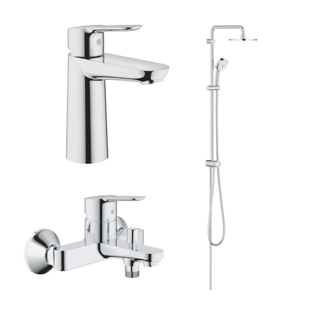 德國 GROHE BAUEDGE 超值浴室龍頭套裝 A4-hong-kong