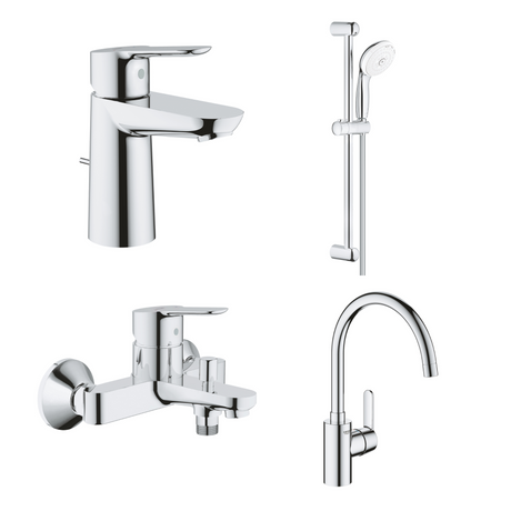 德國 GROHE BAUEDGE 超值浴室龍頭套裝 A5-hong-kong