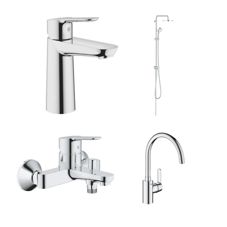 德國 GROHE BAUEDGE 超值浴室龍頭套裝 A8-hong-kong