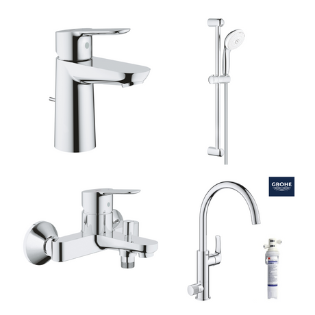 德國 GROHE BAUEDGE 超值浴室龍頭套裝 A9-hong-kong