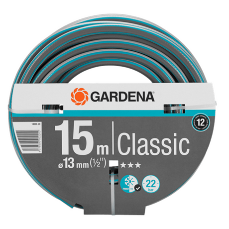 德國 GARDENA 18000-20 Classic Hose 13mm(1/2") 15m 軟喉-hong-kong