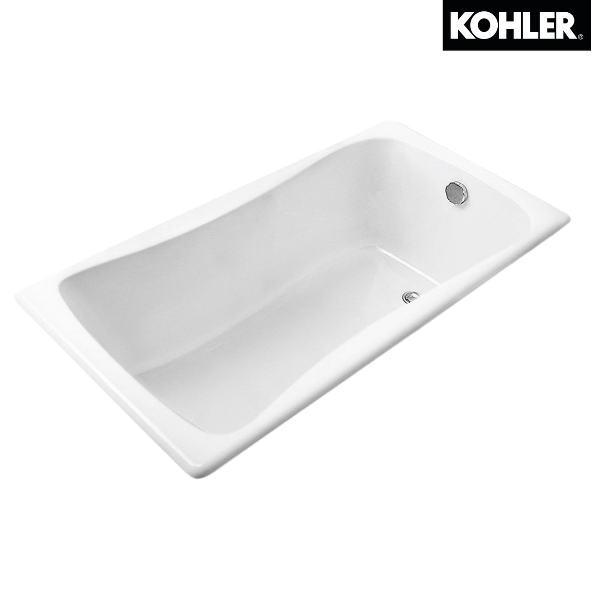 KOHLER K-15849T-GR-0 BLISS 1.7米鑄鐵浴缸 (含扶手孔)-hong-kong