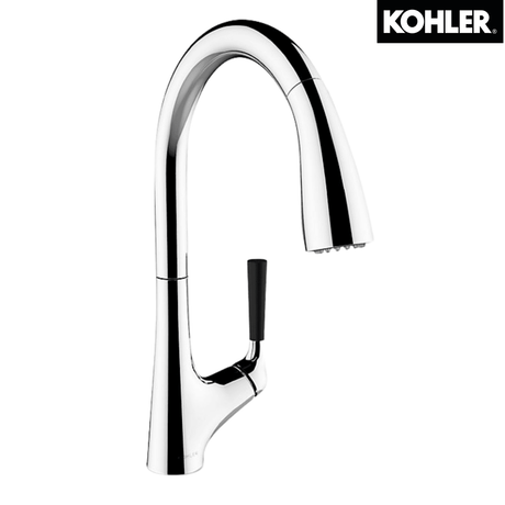 KOHLER K-562T-B4-CP MALLECO 下抽拉式廚房龍頭-hong-kong