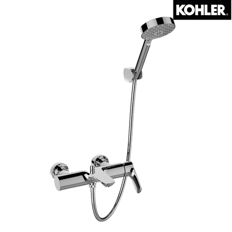 KOHLER K-72282K-4-CP ALEO 掛牆式浴缸龍頭 (連多功能手持花灑及花灑托架)-hong-kong