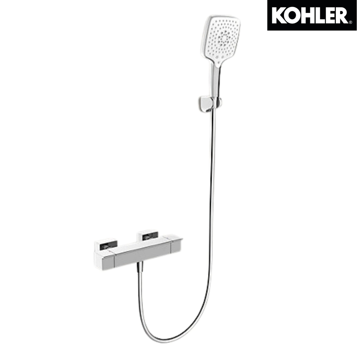 Kohler K-72845T-9-CP STANCE 掛牆式浴缸龍頭(連多功能手持花灑及花灑托架)-hong-kong