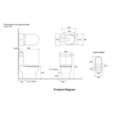 KOHLER K-76186K-0 ODEON UP™ 分體式自由咀座廁 (地排水225 mm，牆排水185 mm)-hong-kong