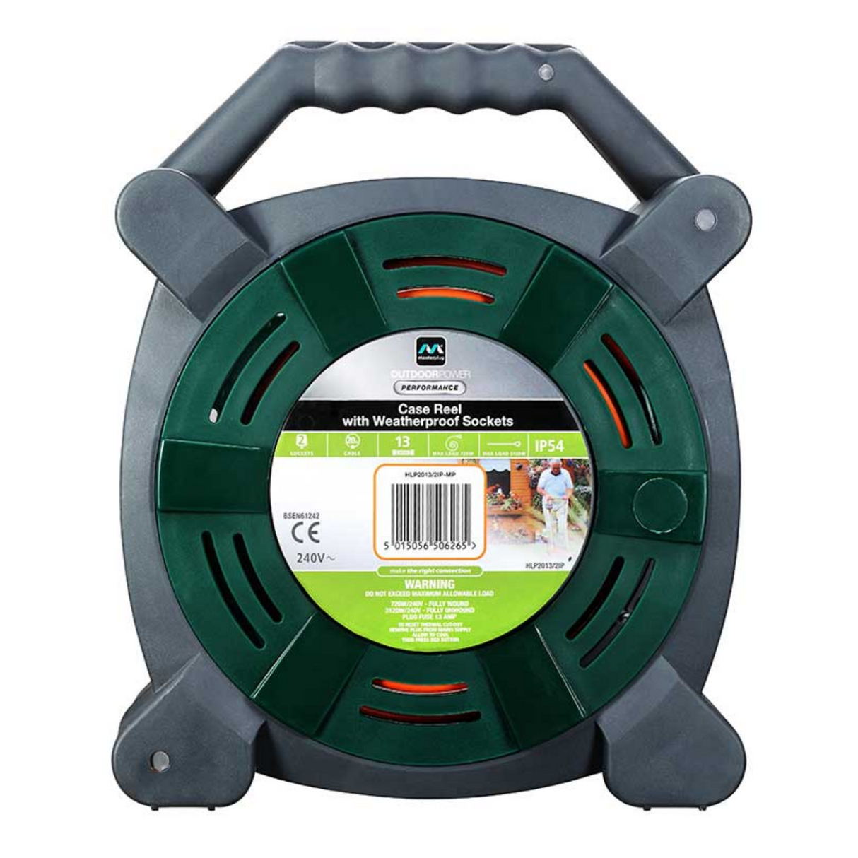 英國 Masterplug HLP2013/2IP-MP Socket 13A 20M 電線拖轆 (雙防水插座)-hong-kong