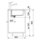 FRANKE MRX 110-45 (122.0553.943) Maris 不銹鋼 檯底 單星盆-hong-kong