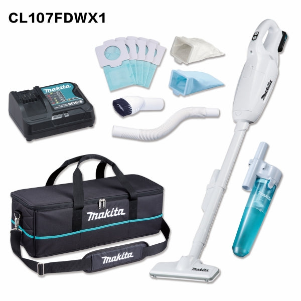 Makita 牧田 CL107FDWX1 / CL107FDX1 12V 充電式吸塵機套裝-hong-kong