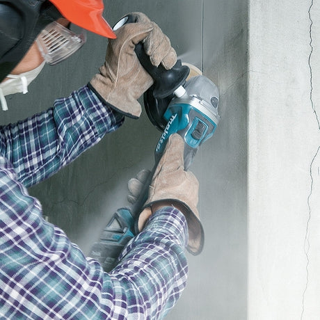Makita DGA406Z 充電式角向磨光機100毫米(側開關)(電子剎車)(無碳刷馬達)(鋰18V)(淨機)-hong-kong