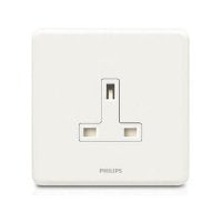 Philips Switches 13A 單位連保護門插座 (白色) ORI13ABSSK-hong-kong